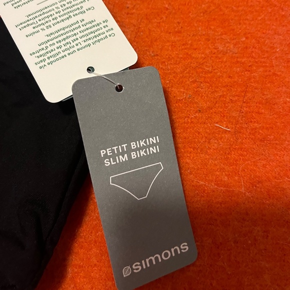 Black high rise bikini swimsuit bottom NWT - Picture 4 of 11